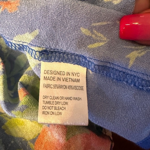 Yumi Kim Size Large Good Times sleeveless Vibrant Blue Floral Midi Dress - Picture 9 of 13